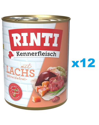 RINTI Kennerfleisch Salmon Lachs 12x800 g