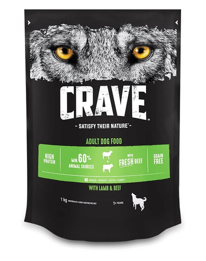 CRAVE Adult mit Lamm & Rind 5 x 1 kg