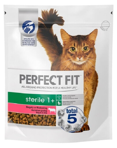 PERFECT FIT Sterile 1+ Bogaty w wołowinę 750 g
