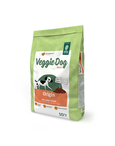 GREEN PETFOOD VeggieDog Origin vegetarisch mit roter Linse 10kg