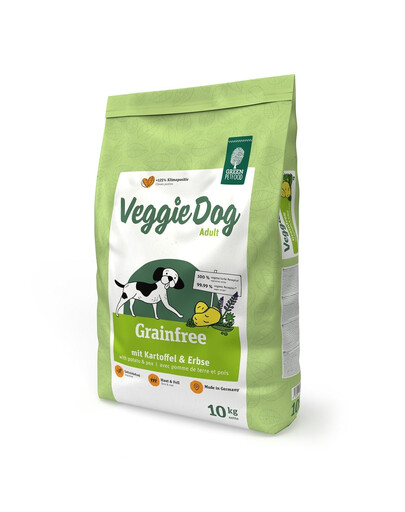 GREEN PETFOOD VeggieDog Grainfree mit Kartoffeln und Erbsen 10kg