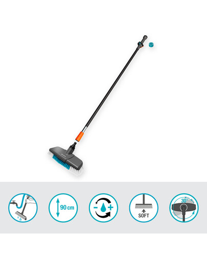 GARDENA Cleansystem Scheuerbürste mit Stiel