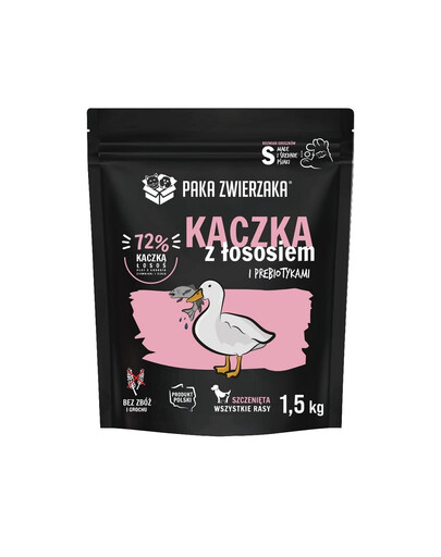 PAKA ZWIERZAKA Ente-Lachs-Welpenfutter 1,5kg