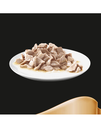 SHEBA Fresh & Fine 6x50g: Nassvollnahrung für adulte Katzen mit Thunfisch und Kabeljau in Sauce