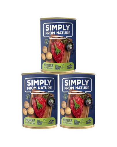 SIMPLY FROM NATURE Ziegenfleisch mit Kartoffeln 3 x 400 g