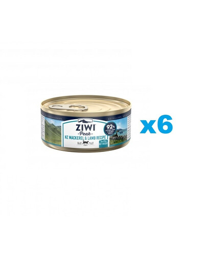 ZIWIPEAK Cat Mackerel&Lamb Makrele&Lamm 6x85 g