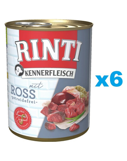RINTI Kennerfleisch Pferdefleisch 6x400g