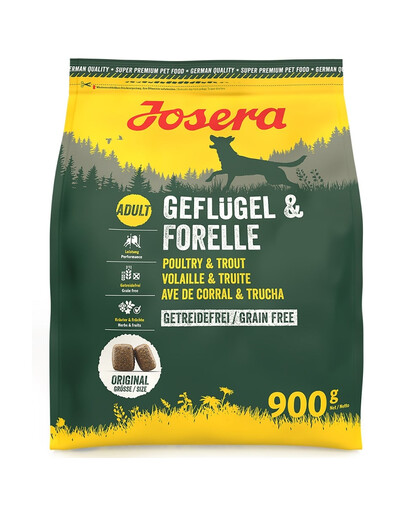 JOSERA Geflügel Forelle 900 g