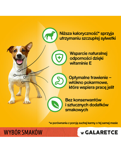 PEDIGREE Adult Mix 4x100g: Nassfutter für adulte Hunde mit Rindfleisch und Leber und mit Geflügel, in Gelee