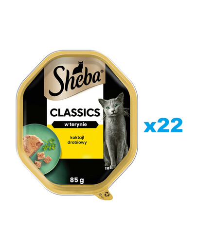 SHEBA Classics Geflügel Cocktail 22x85g