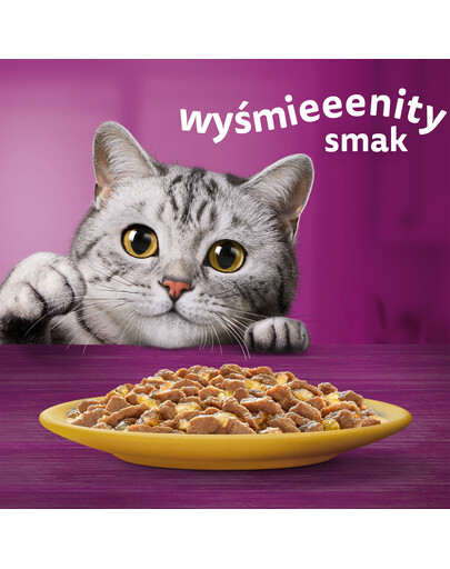 WHISKAS Adult 85g: Nassfutter für adulte Katzen mit Huhn in Gelee