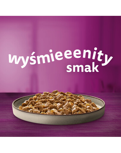 WHISKAS Adult 12x85g: Nassfutter für adulte Katzen mit Huhn, Pute, Geflügel und Ente in Gelee