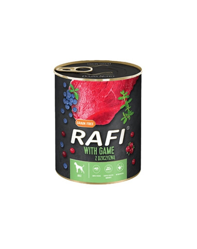 5 x 800 g DOLINA NOTECI RAFI Game Nassfutter mit Wild für Hunde