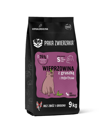 PAKA ZWIERZAKA Seventh Heaven Trockenfutter mit Schweinefleisch und Birne S 9 kg