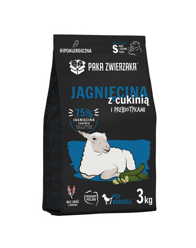 PAKA ZWIERZAKA Seventh Heaven Trockenfutter Lammfleisch mit Zucchini S 3kg