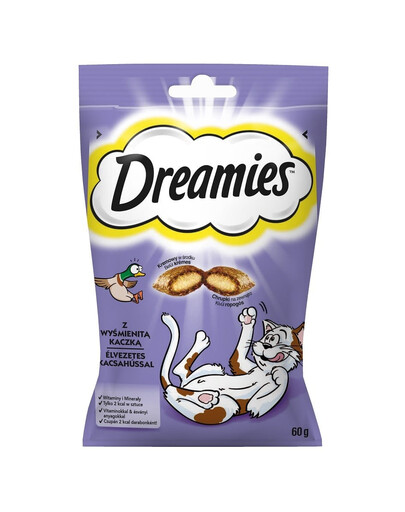 DREAMIES Leckerlis mit köstlicher Ente für Ihre Katze 60g