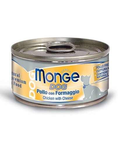 MONGE Natural Dog Hühnchen mit Käse 95g
