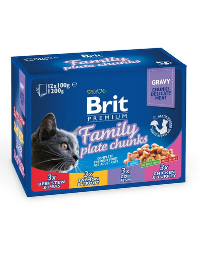 BRIT Pouches Family Plate 12x100g