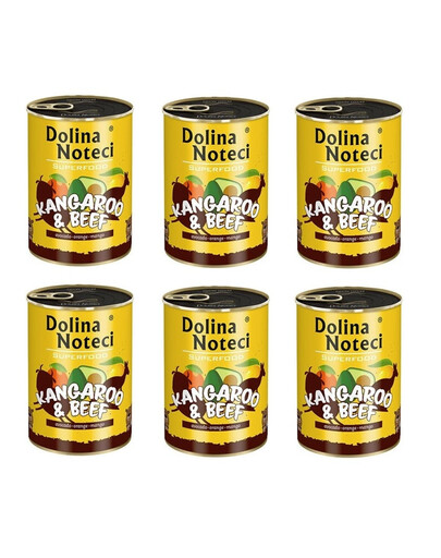 DOLINA NOTECI Premium SuperFood Känguru und Rindfleisch 800 g x 6