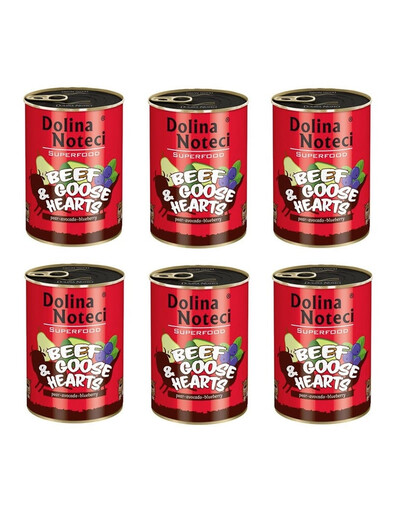 DOLINA NOTECI Premium SuperFood Rinder- und Gänseherz 6 x 400 g