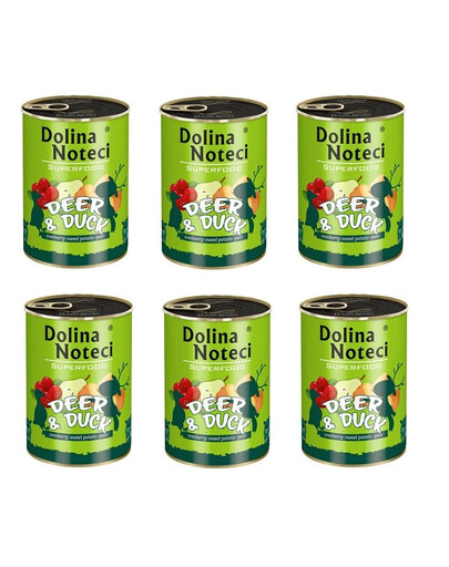 DOLINA NOTECI Premium SuperFood Hirsch und Ente 400 g x 6