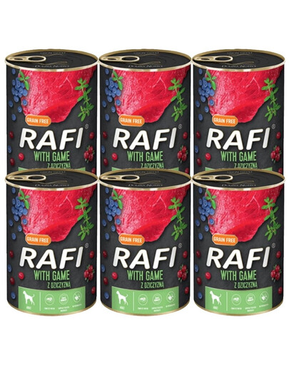 DOLINA NOTECI RAFI Game Wild Nassfutter 6x400 g