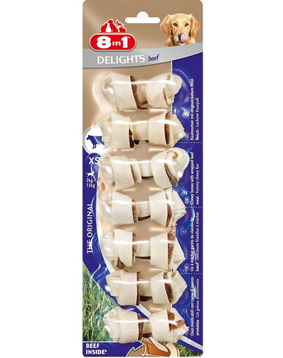 8IN1 Beef Dlights Bones XS 2x7 Stück