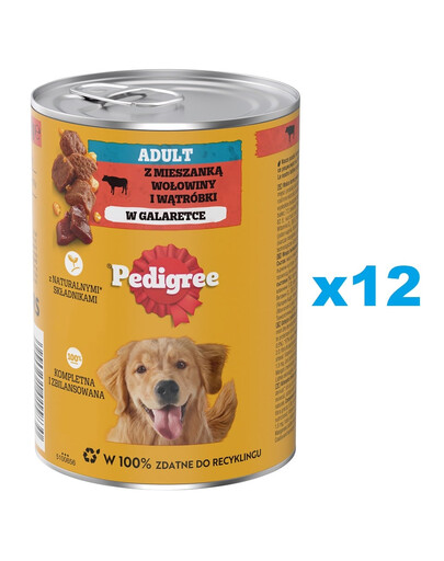 PEDIGREE Adult  12x400g - Rind in Gelee