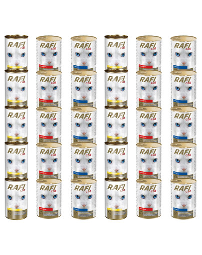 RAFI Adult Mix Geschmacks 30x415 g Nassfutter für Katze