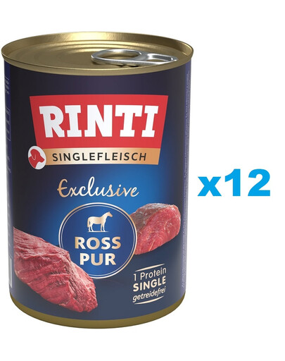 RINTI Singlefleisch Exclusive Horse Pure Monoprotein Pferd 12x400 g
