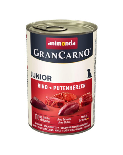ANIMONDA GranCarno Junior Rind + Putenherzen 800 g