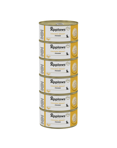 APPLAWS Cat Adult Mousse mit Huhn 6x70g