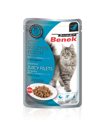 BENEK Super Filets in Sauce mit Forelle 85 g