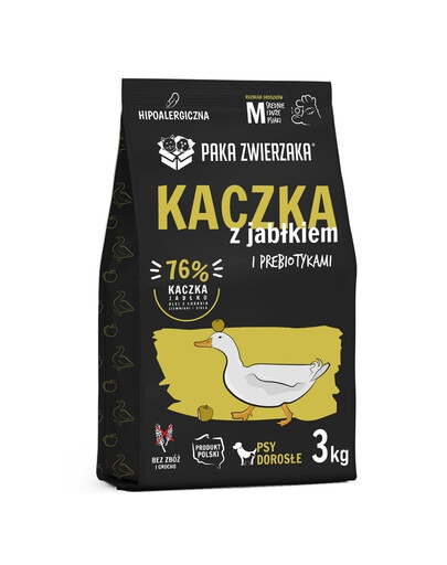 PAKA ZWIERZAKA Seventh Heaven Trockenfutter Ente mit Apfel M 3kg
