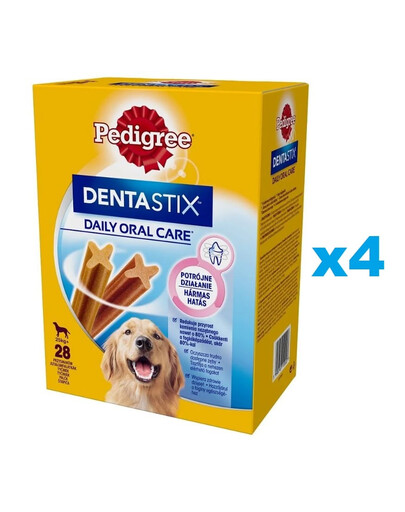 PEDIGREE DentaStix (große Rassen) Zahnsnack für Hunde 112 szt. - 16x270g