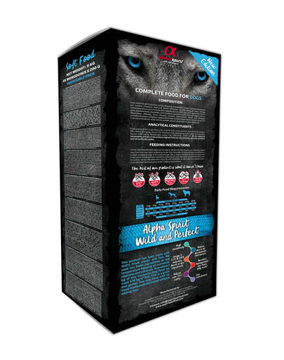 ALPHA SPIRIT Dog Complete Soft Food Wild Fish 9kg (45 x 200 g)