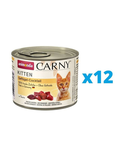 ANIMONDA Carny Kitten GEFLÜGEL-COCKTAIL 12 x 200 g