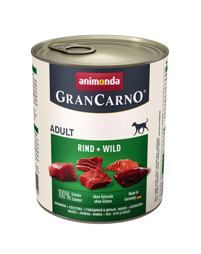 ANIMONDA GranCarno Original Adult RIND + WILD 800 g