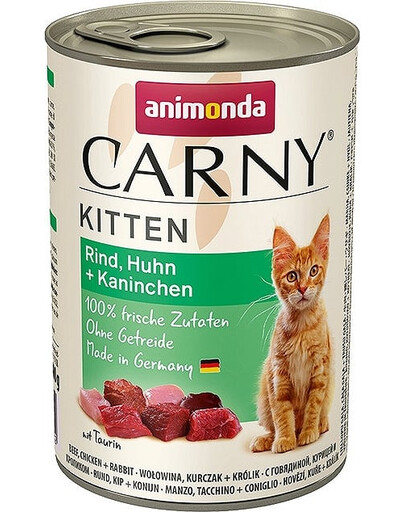 ANIMONDA Carny Rind, Huhn, Kaninchen 400g
