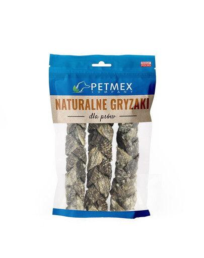 PETMEX getrocknete Kabeljauhaut Snacks für Hunde 100g