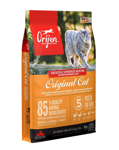 ORIJEN Original Cat 5,4 kg + APPLAWS Cat Adult Mousse Chicken 6x70g GRATIS
