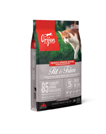 ORIJEN Fit & Trim Cat 5,4 kg + APPLAWS Cat Adult Mousse Chicken 6x70g GRATIS