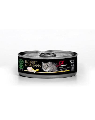 ALPHA SPIRIT Rabbit with banana Kaninchen mit Banane 85 g
