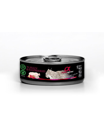 ALPHA SPIRIT Turkey with raspberries Truthahn mit Himbeeren 85 g