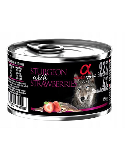 ALPHA SPIRIT Stör mit Erdbeeren 150 g