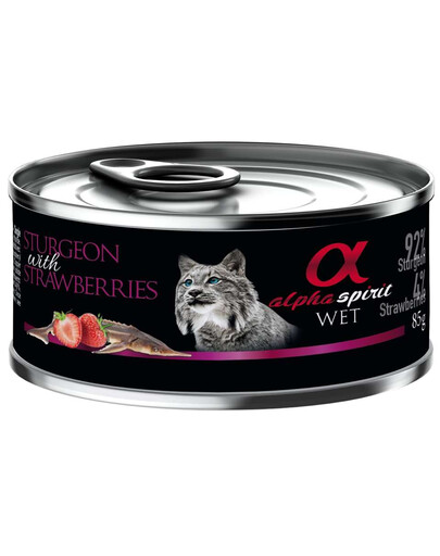 ALPHA SPIRIT Sturgeon with strawberries Stör mit Erdbeeren 85 g