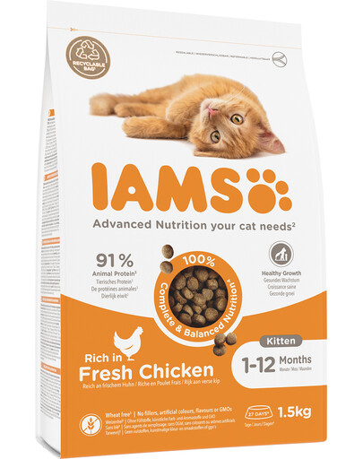 IAMS for Vitality Kitten Chicken für Kätzchen mit Huhn 1,5 kg