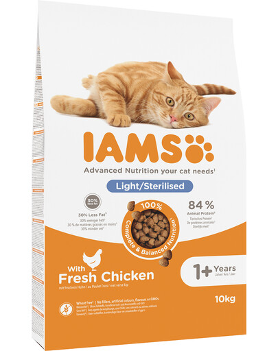 IAMS for Vitality für adulte Katzen nach der Sterilisation, fettreduziert 10 kg
