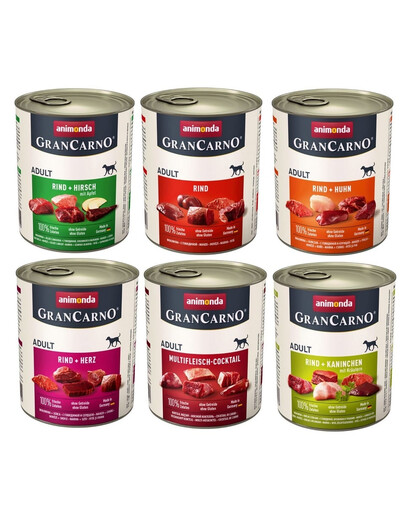 ANIMONDA Grancarno Probierpack MIX 6x800g