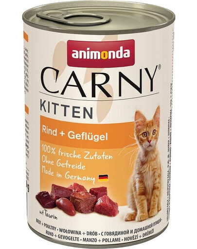 ANIMONDA Carny Kitten Rind mit Geflügel 400g